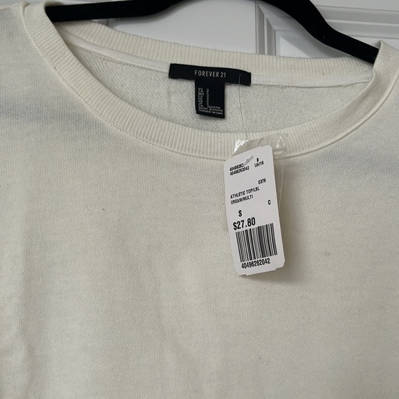 Cream sweatshirt with colored and beaded detail - Picture 3 of 3